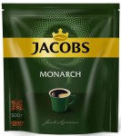 Кофе, Jacobs (Якобс) 500 г Монарх растворимый мягк. упак.