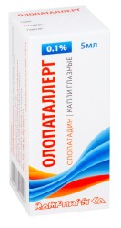 Олопаталлерг капли глазн. 0.1% 5 мл 1 шт.