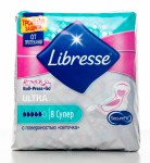 Прокладки женские, Libresse (Либресс) №8 ультра супер сеточка