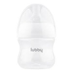 Бутылочка для кормления, Lubby (Лабби) 120 мл арт. 34564 с силиконовой соской с рождения