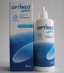 Раствор для ухода за контактными линзами Optimed плюс универсал 250 мл